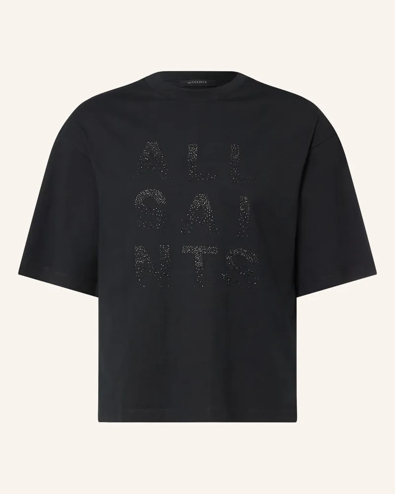 AllSaints T-Shirt Stacks Amelie Mit Schmucksteinen schwarz Schwarz