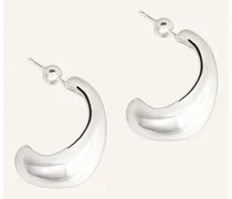 POMPIDOU Ohrhänger MEDI CHUBBY HOOPS by GLAMBOU Silber