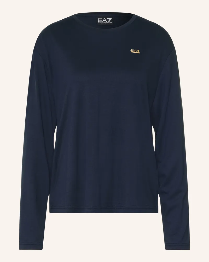 EA7 Longsleeve Train Core blau Dunkelblau