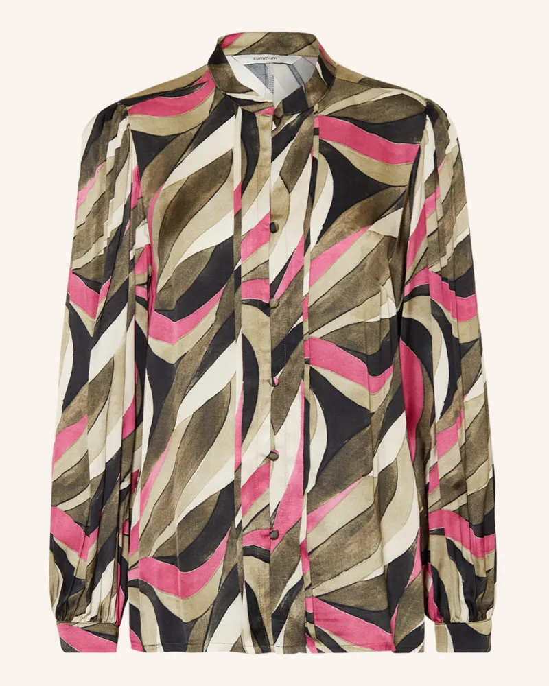 SUMMUM Bluse Oliv