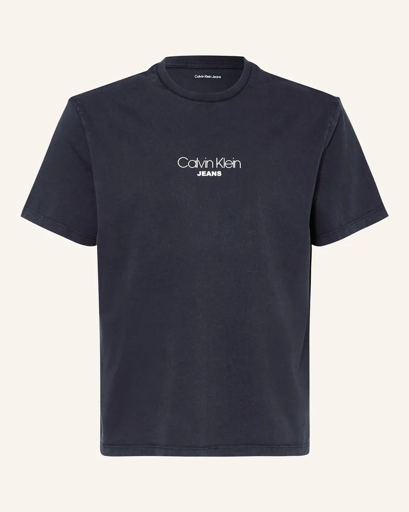 Calvin Klein T-Shirt blau Dunkelblau