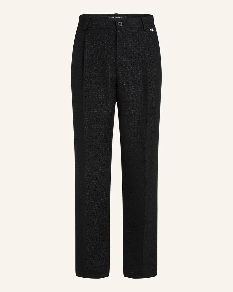 Karl Lagerfeld Hose schwarz Schwarz