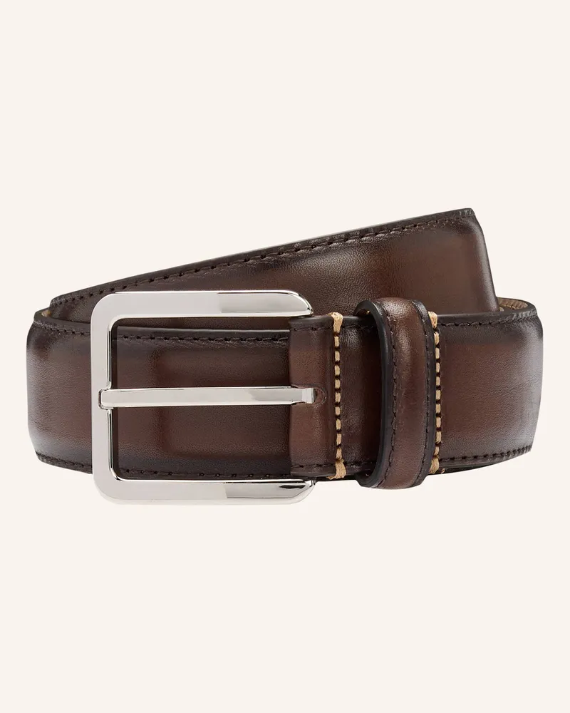 HUGO BOSS Business Gürtel Lars-St_Sz35 braun Dunkelbraun