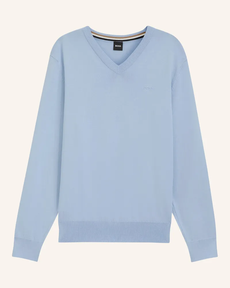 HUGO BOSS Pullover UPACELLO-L Regular Fit Hellblau