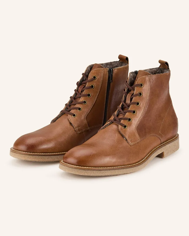 Lloyd Schnürstiefel Cognac