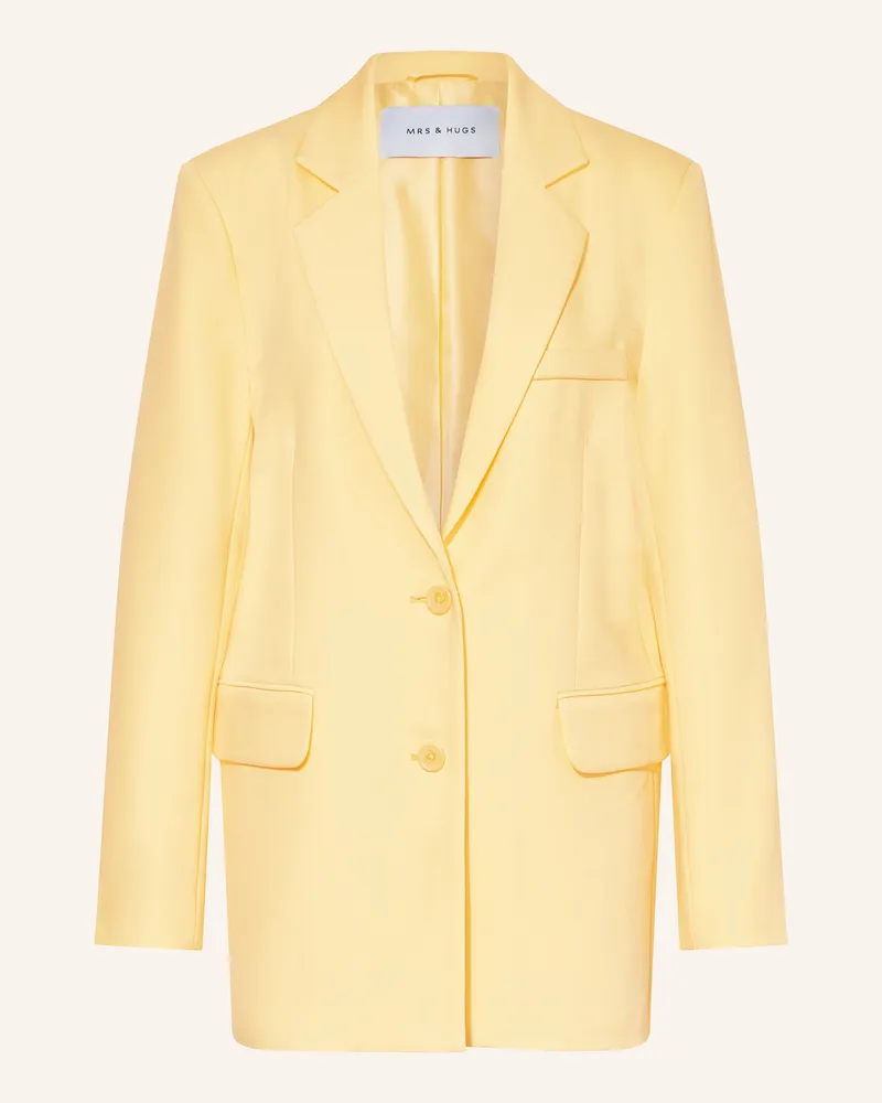 Mrs & HUGS Longblazer gelb Gelb