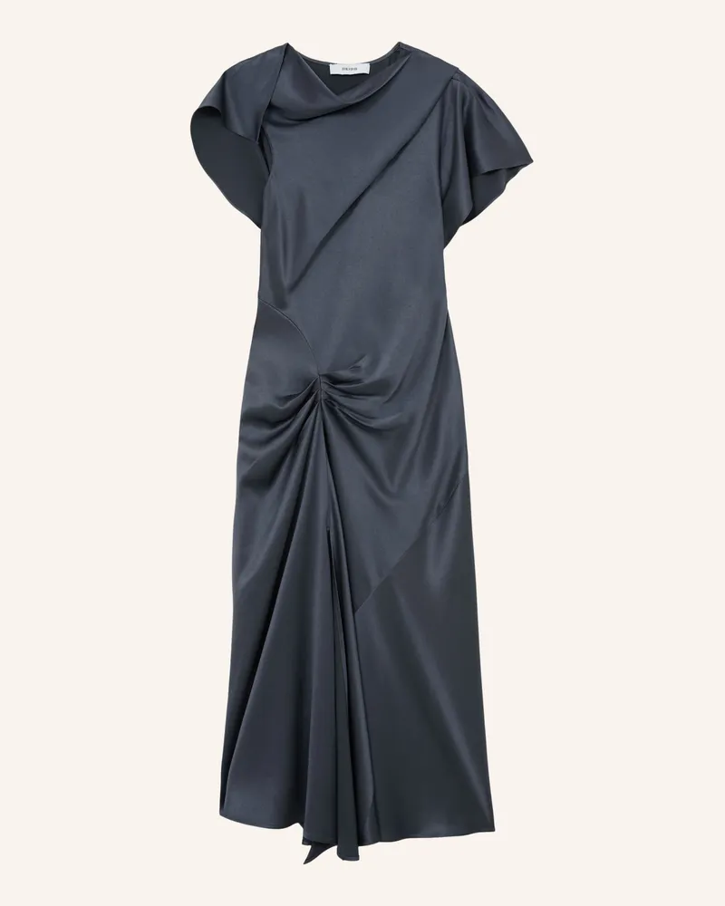 Reiss Satinkleid Sasha Mit Volants grau Dunkelgrau
