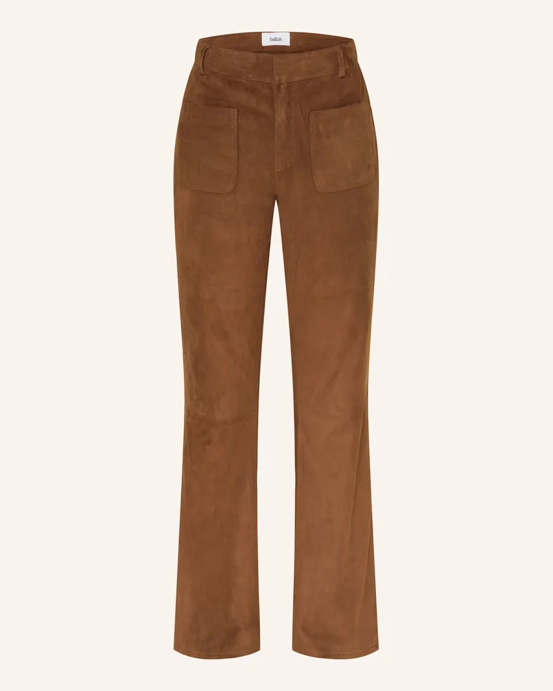 ba&sh Lederhose MOSSI Braun