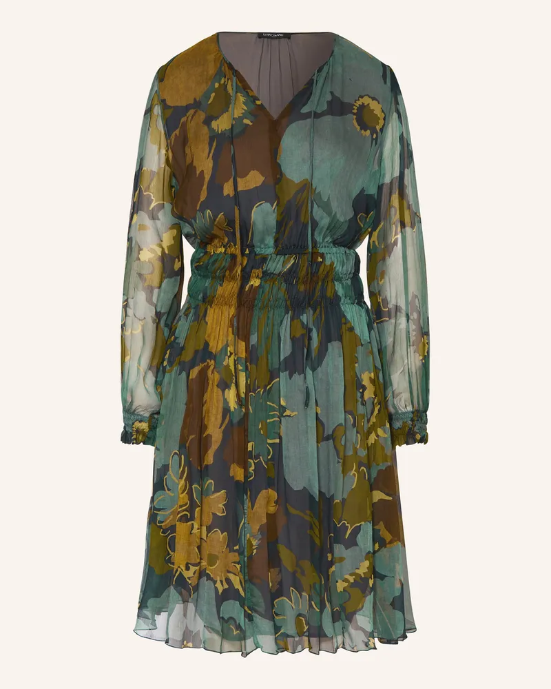 Luisa Cerano Seidenkleid Petrol