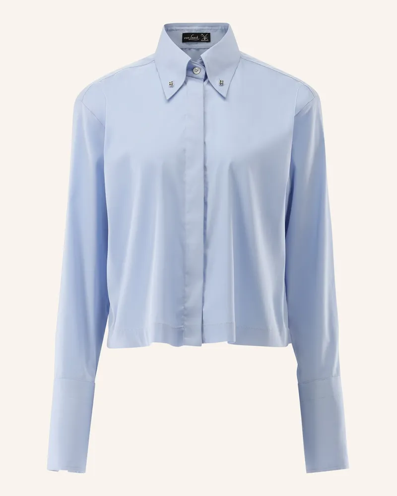 van Laack Bluse Modern Fit blau Hellblau