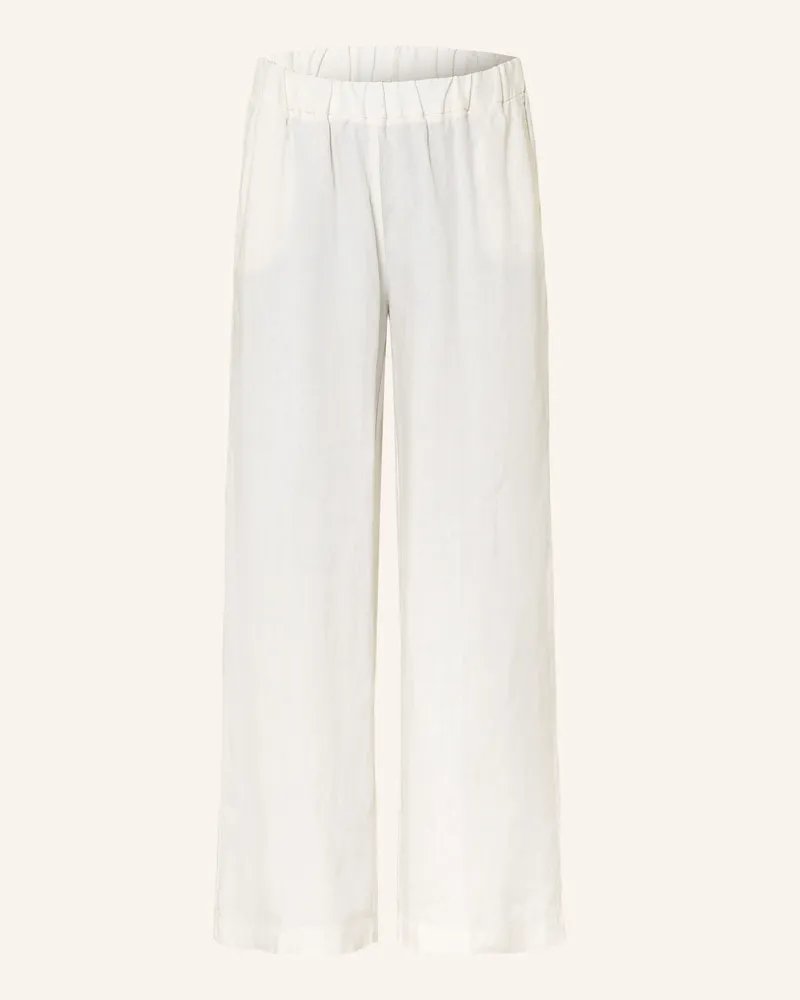 ROSSO35 Marlenehose aus Leinen Ecru