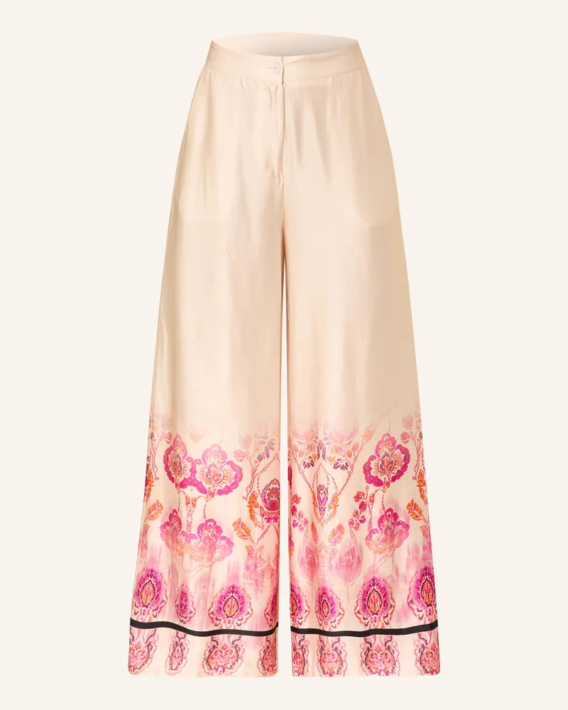 Miss Goodlife Marlenehose aus Satin Creme