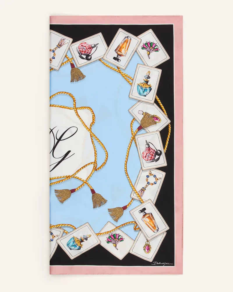 Dolce & Gabbana Seidentuch blau Hellblau