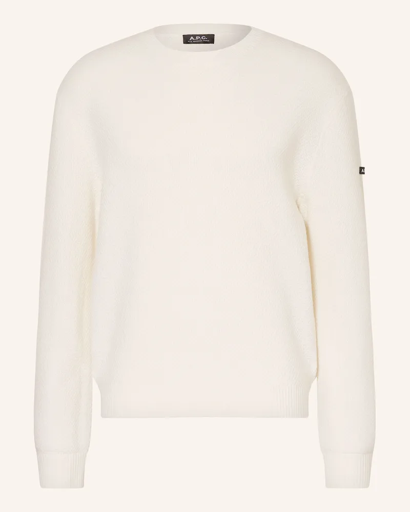 A.P.C. Pullover Thomas weiss Ecru