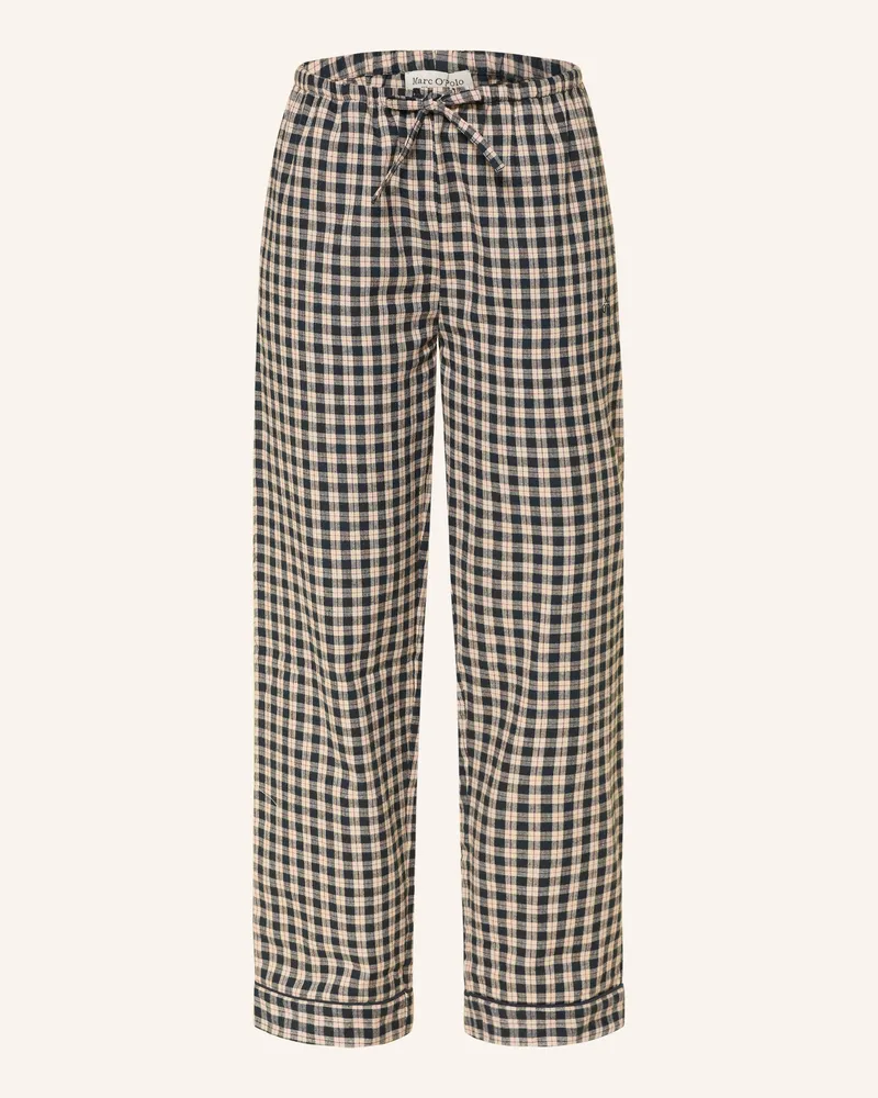 Marc O'Polo Schlafhose aus Flanell Blau