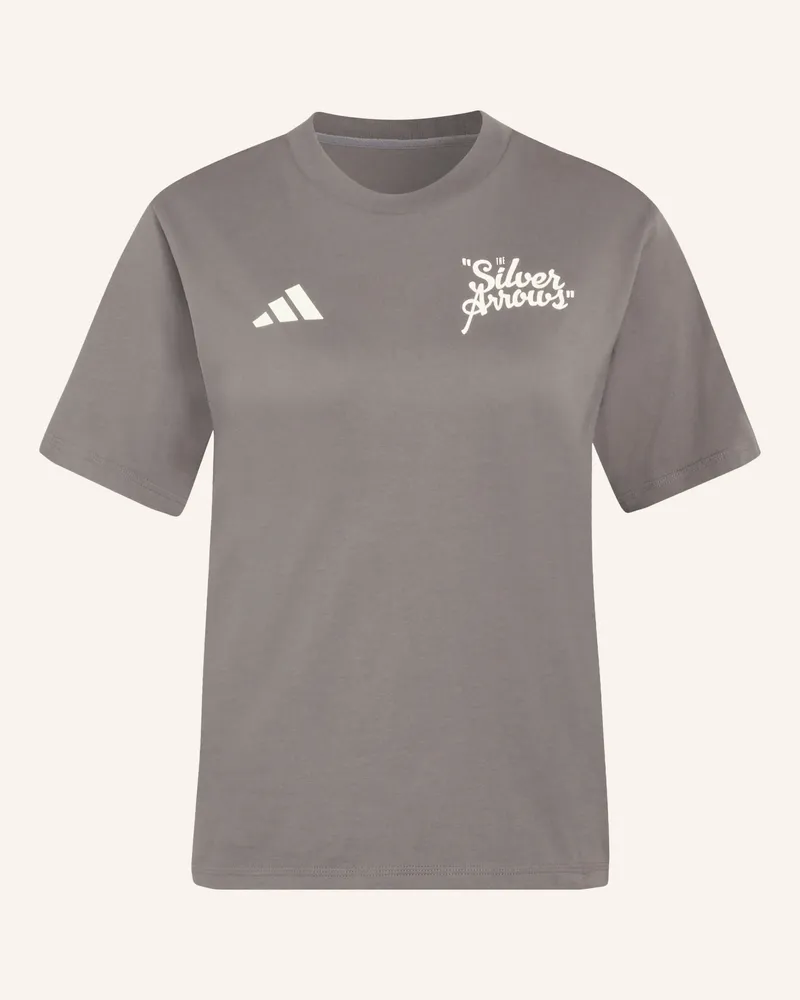 adidas T-Shirt MERCEDES - AMG PETRONAS FORMULA 1 TEAM SILVER ARROWS Dunkelgrau