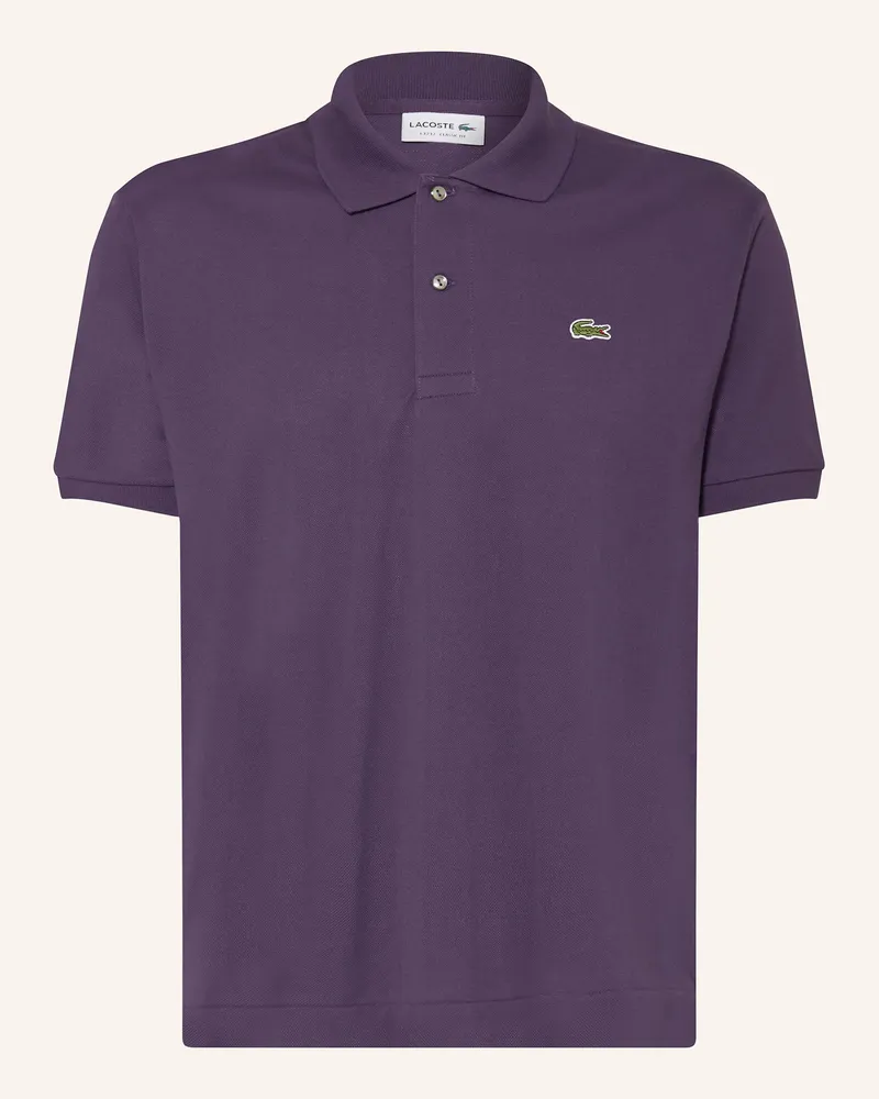 Lacoste Piqué-Poloshirt Classic Fit Dunkellila