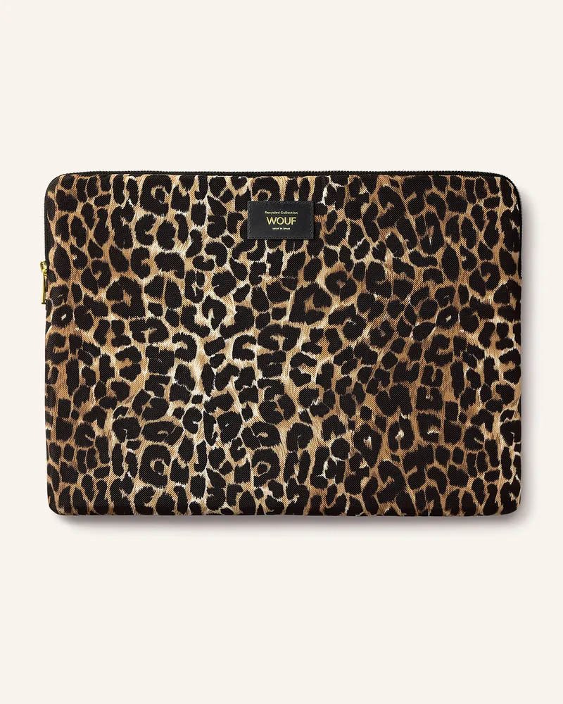 WOUF Laptop-Hülle Icon braun Cognac