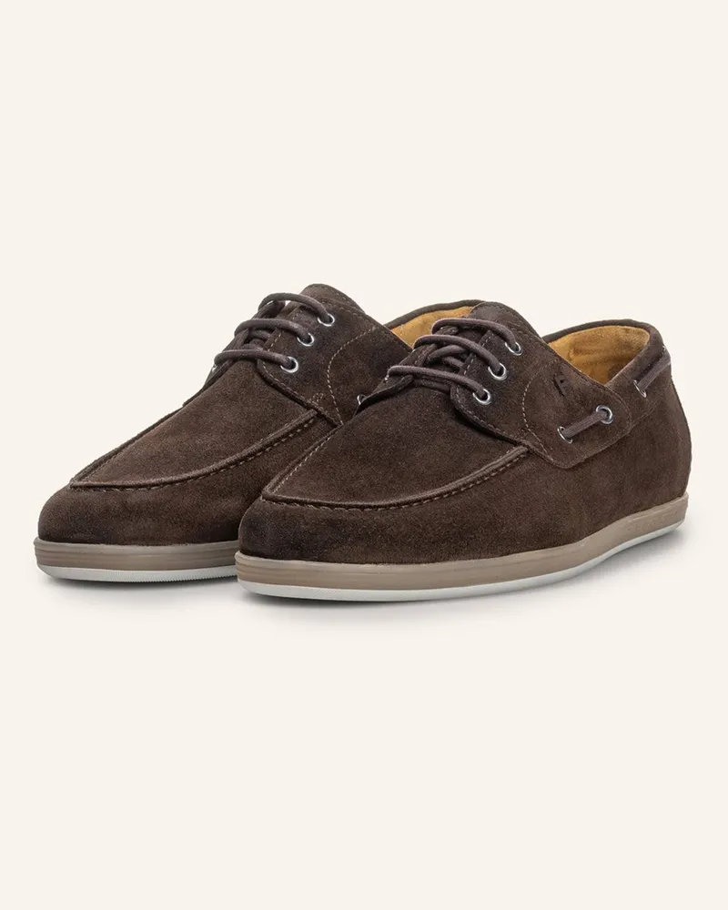 Floris van Bommel Bootsschuh De Zeiler 02 braun Dunkelbraun