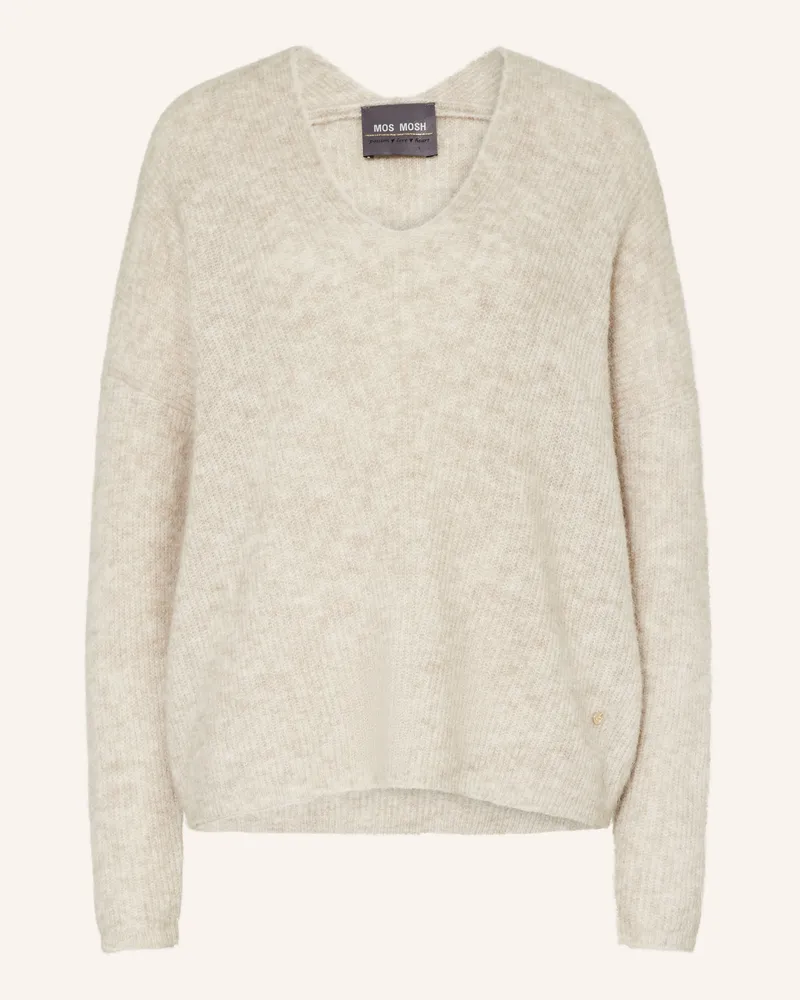 Mos Mosh Pullover Thora Mit Alpaka grau Creme