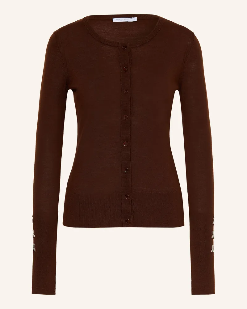 Patrizia Pepe Strickjacke braun Dunkelbraun