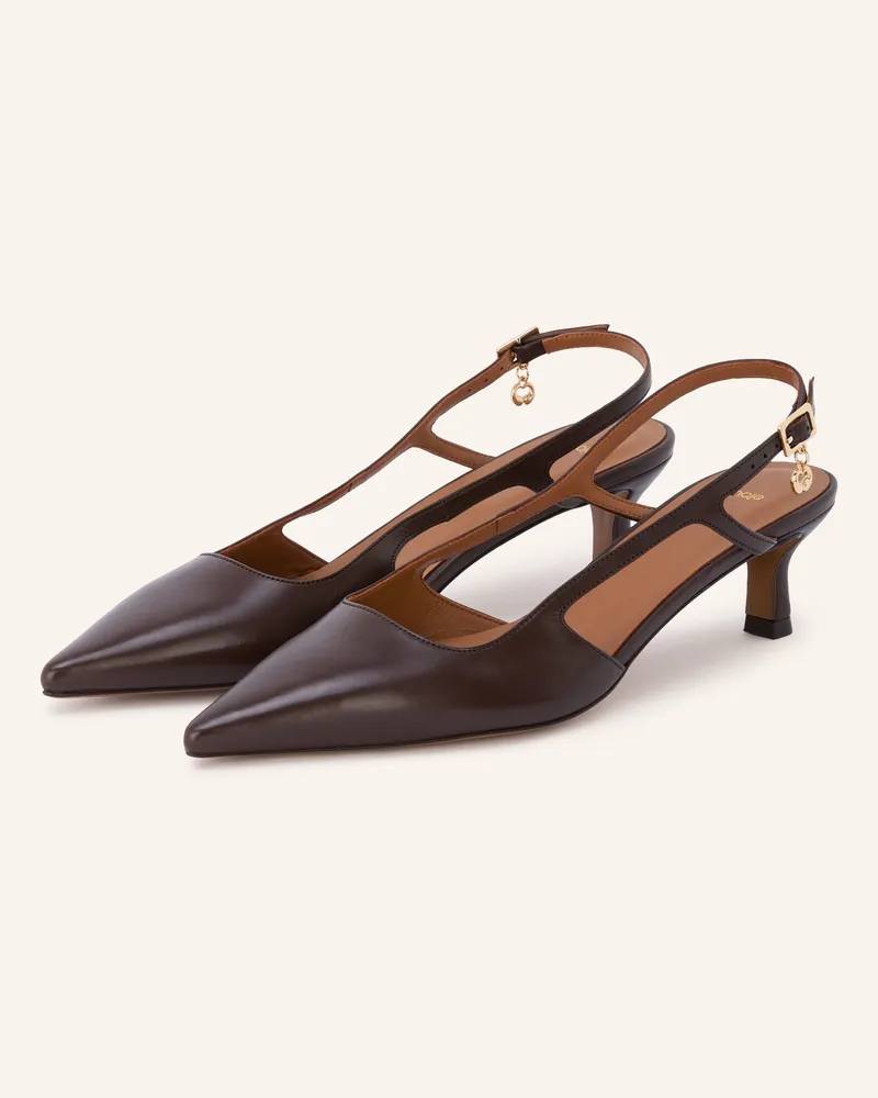 Maje Slingpumps braun Dunkelbraun
