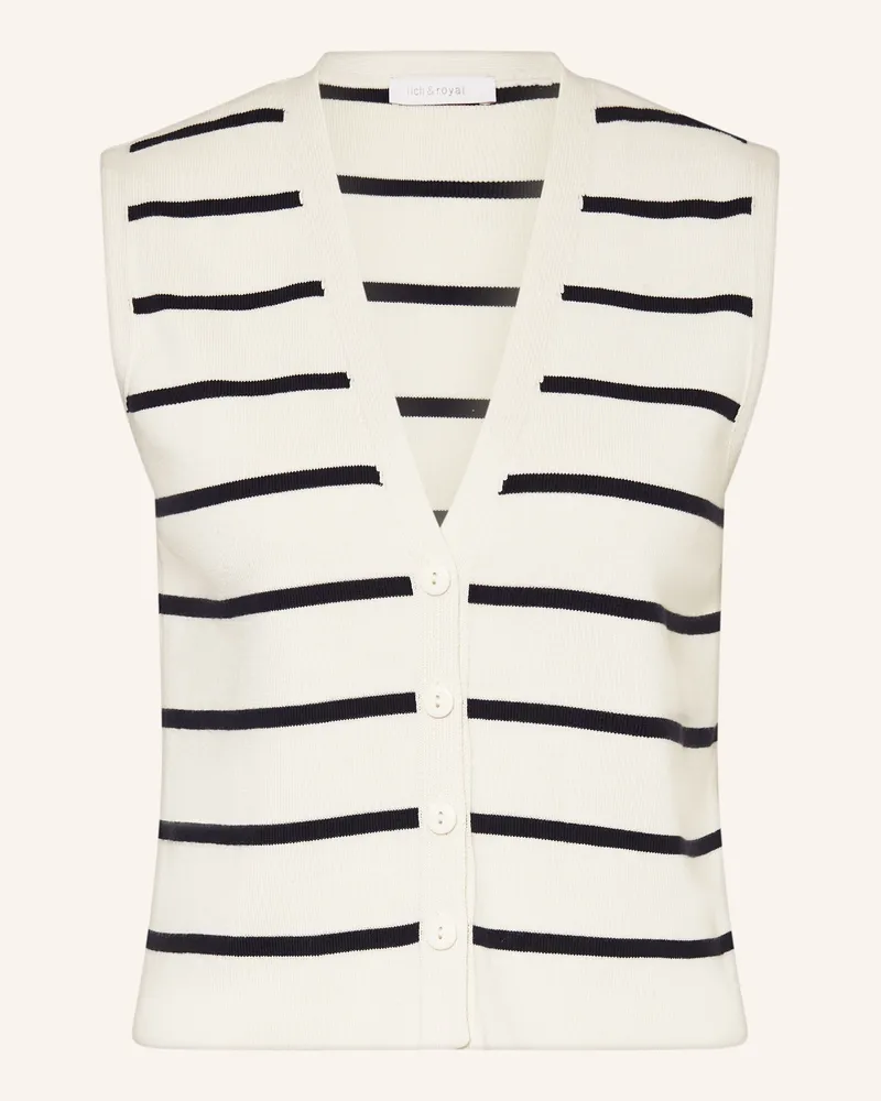 Rich&Royal Strickweste Ecru