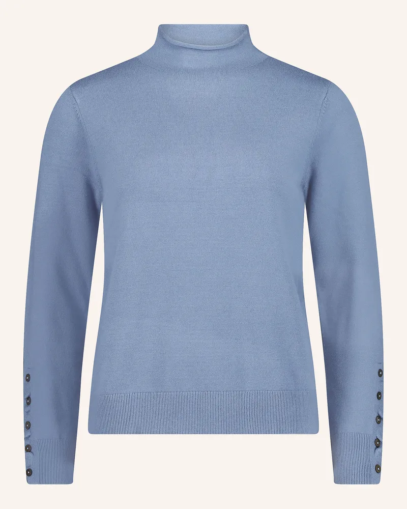 Cartoon Pullover grau Blaugrau