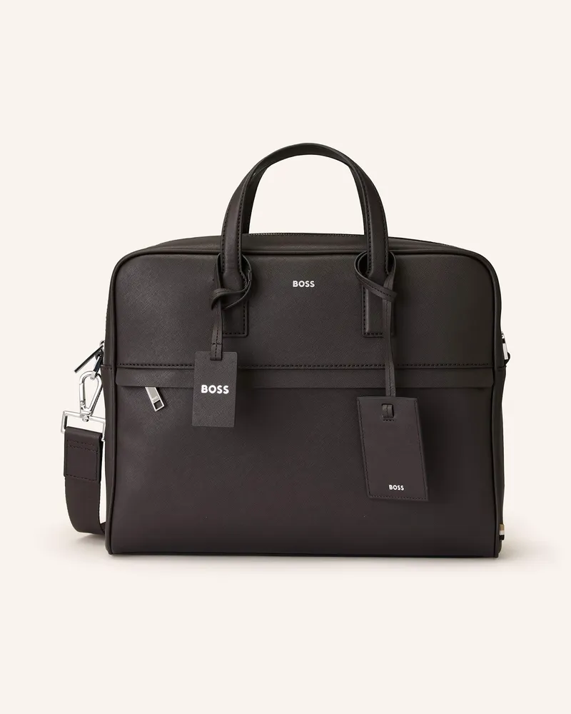 HUGO BOSS Laptop-Tasche ZAIR Dunkelbraun