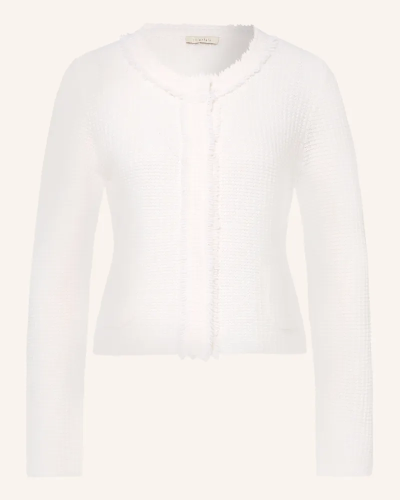 lilienfels Strickjacke Mit Cashmere beige Weiss
