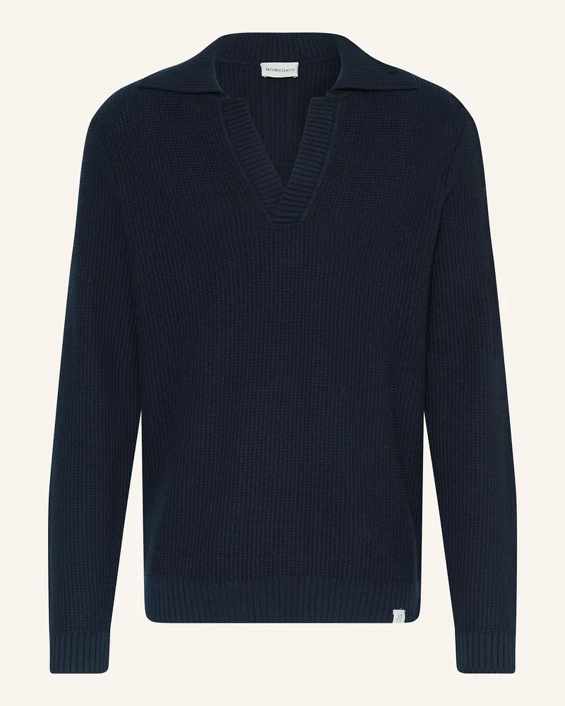 Nowadays Pullover blau Dunkelblau
