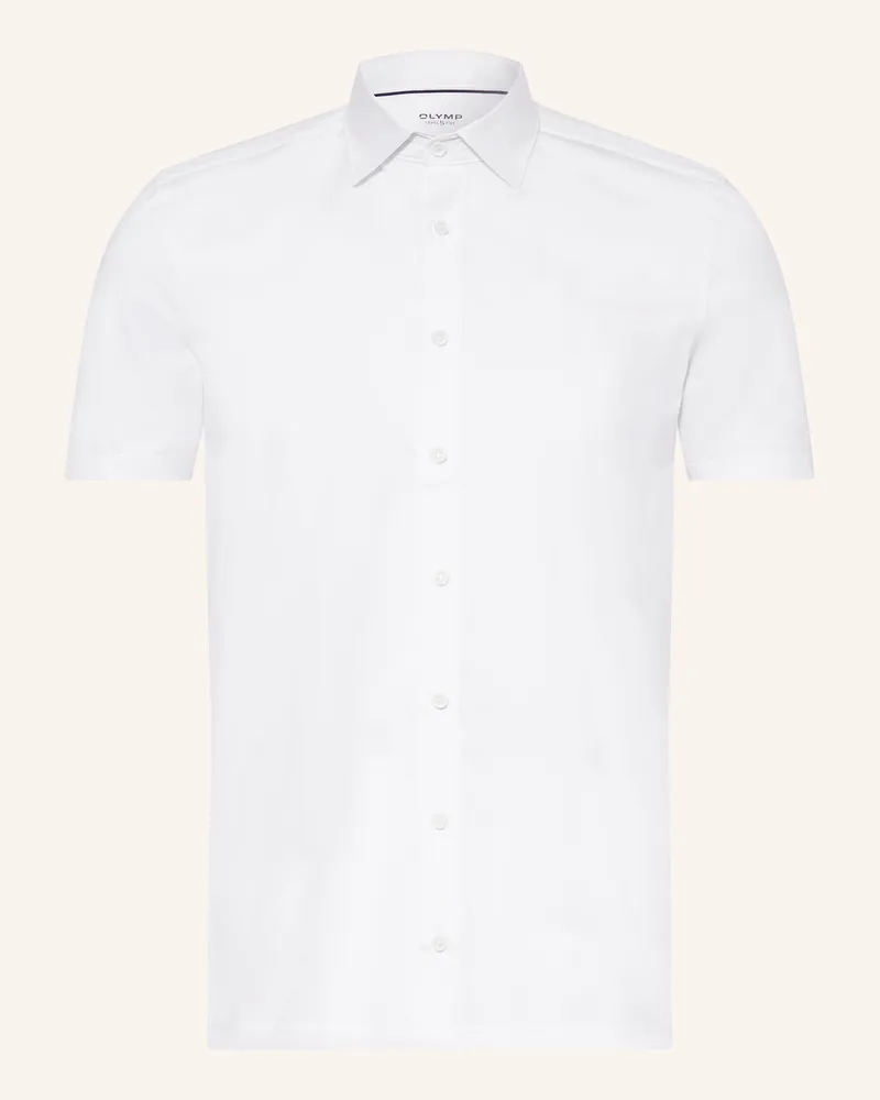 Olymp Kurzarm-Hemd Level Five 24/Seven body fit Weiss