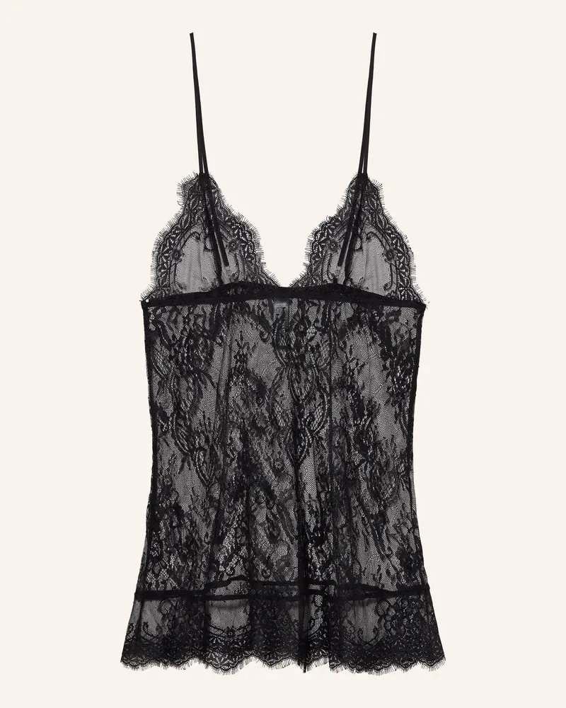 Bluebella Negligé Madeline Aus Spitze schwarz Schwarz