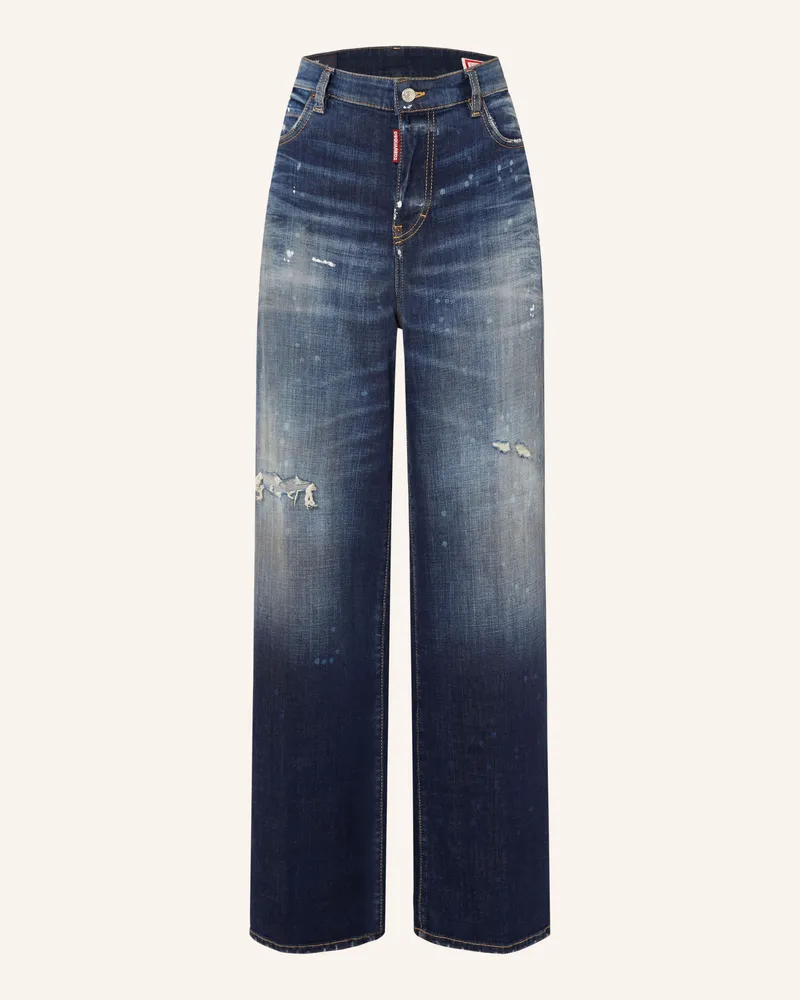 Dsquared2 Wide Leg Jeans Baggy blau 470