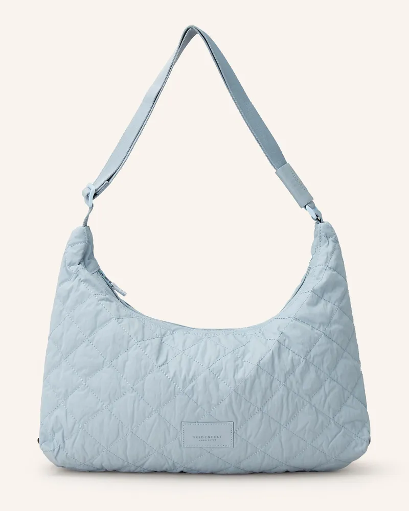 SEIDENFELT Hobo-Bag Hellblau