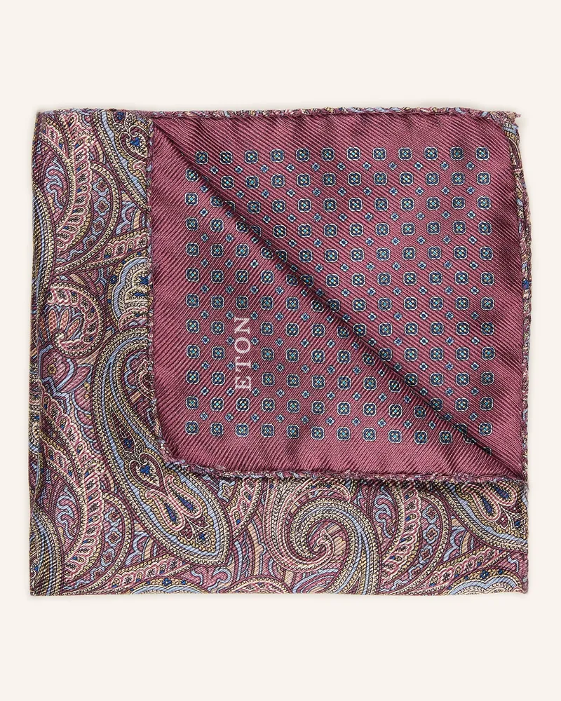 Eton Einstecktuch Aus Seide rot Altrosa