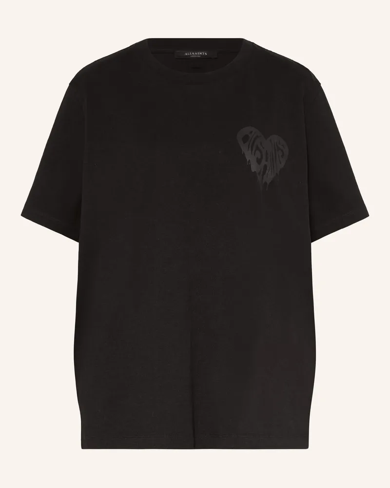 AllSaints T-Shirt POSTER BF Schwarz