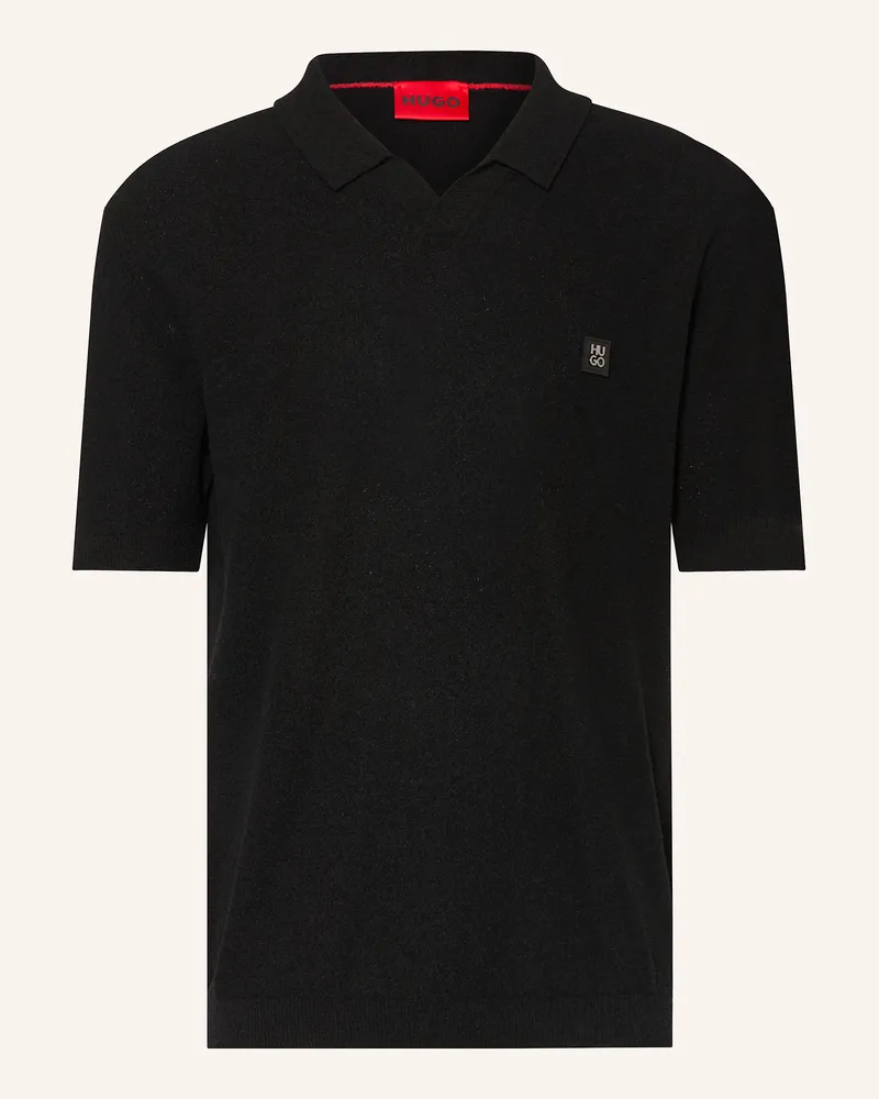 HUGO BOSS Poloshirt SHIPLOM Schwarz