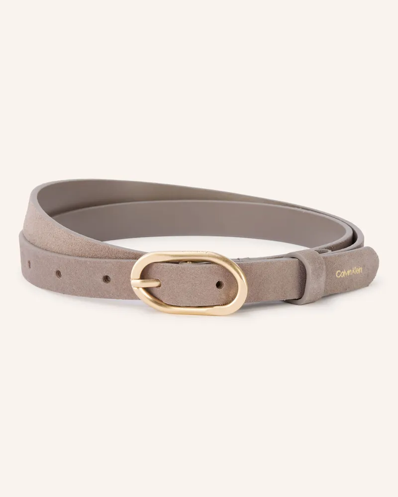 Calvin Klein Ledergürtel beige Taupe