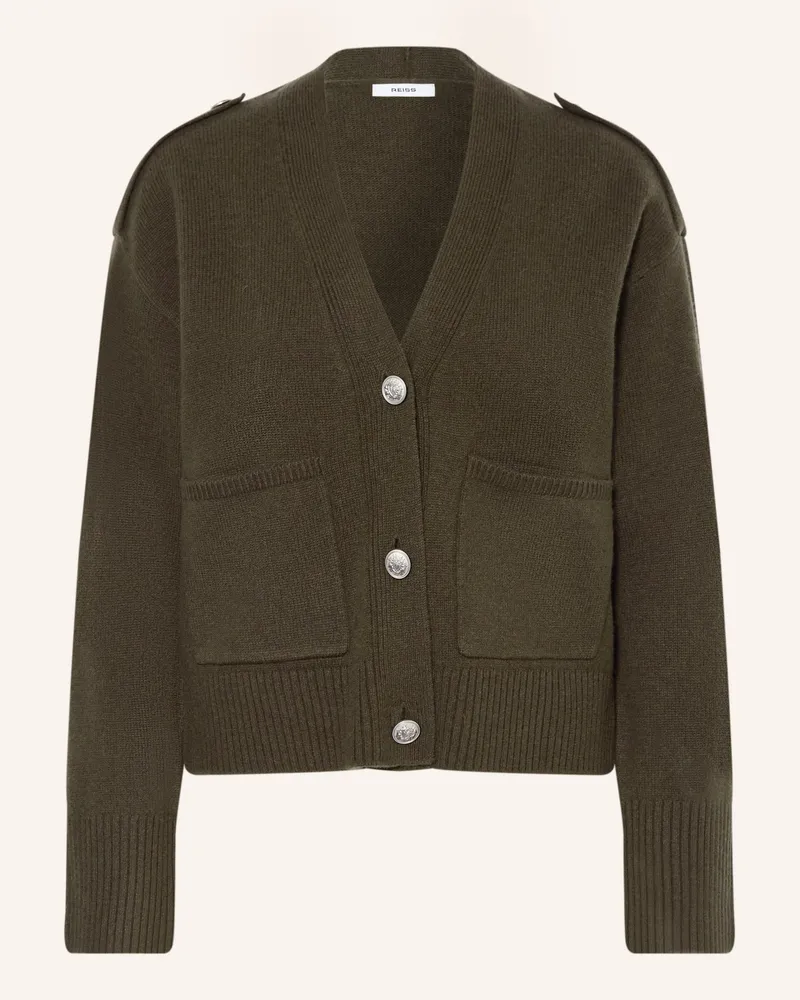 Reiss Strickjacke Maya gruen Oliv
