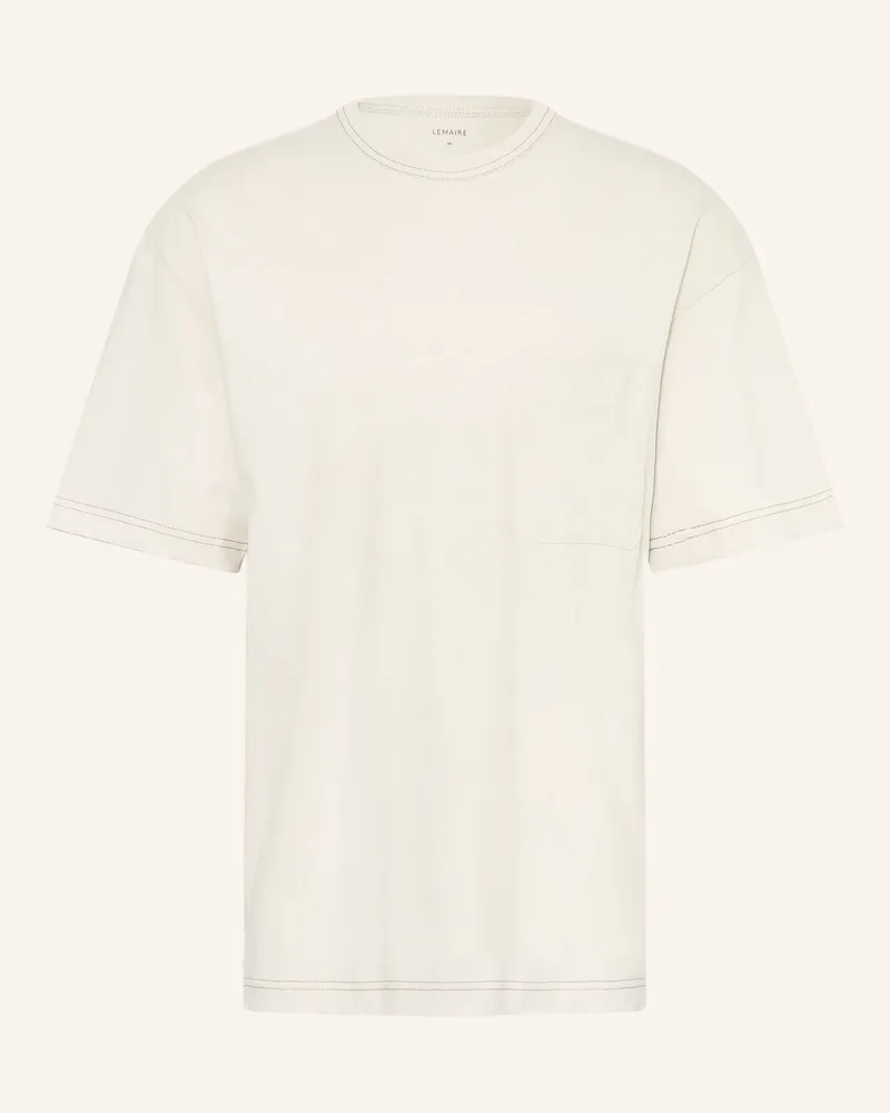 Christophe Lemaire T-Shirt Mit Leinen weiss Beige