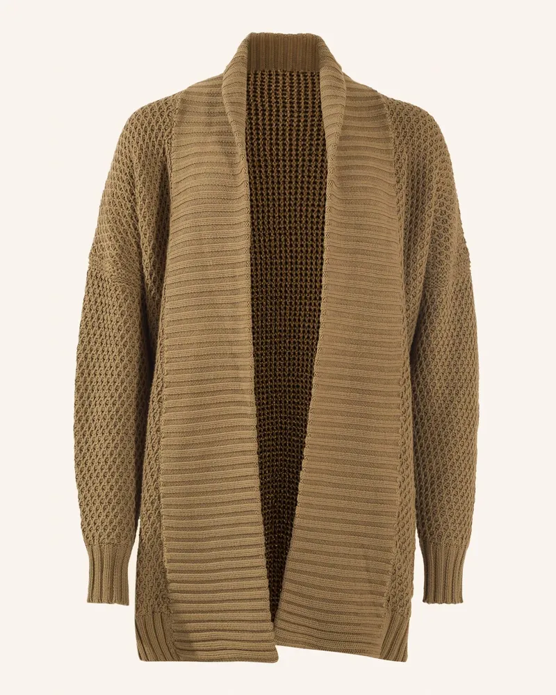 ADLYSH STRICKCARDIGAN MIT GÜRTEL Braun