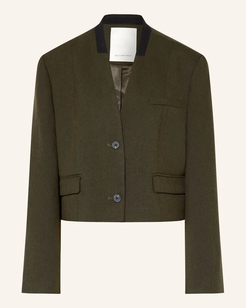 MOSS COPENHAGEN Kastenjacke Mschcabrie gruen Dunkelgrün