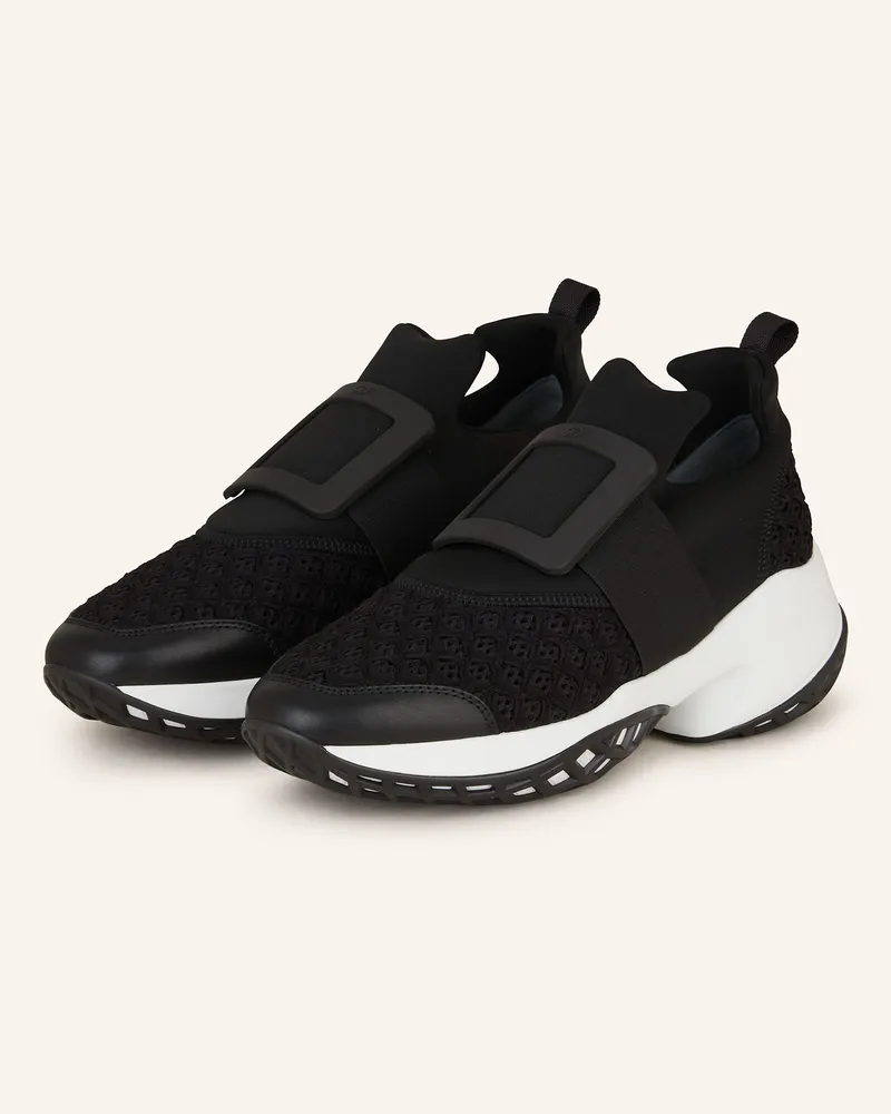 Roger Vivier Slip-on-Sneaker Schwarz