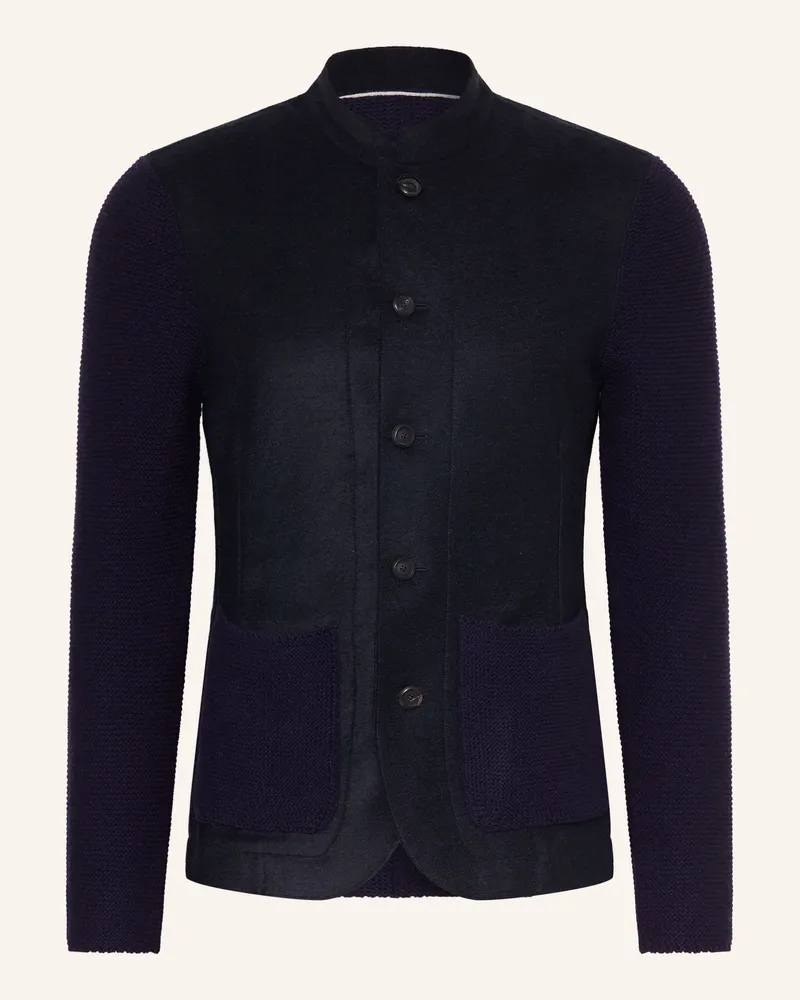 Maerz Strickjacke Aus Merinowolle blau Dunkelblau
