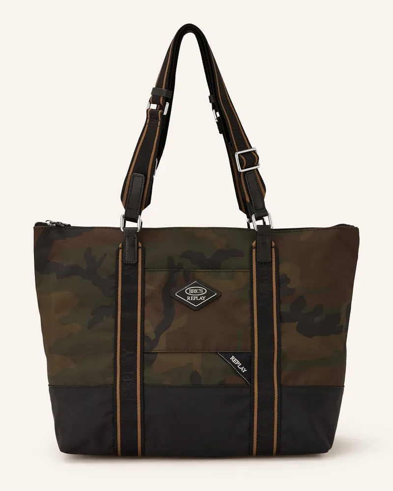 Bric's Shopper REPLAY mit Pouch Khaki