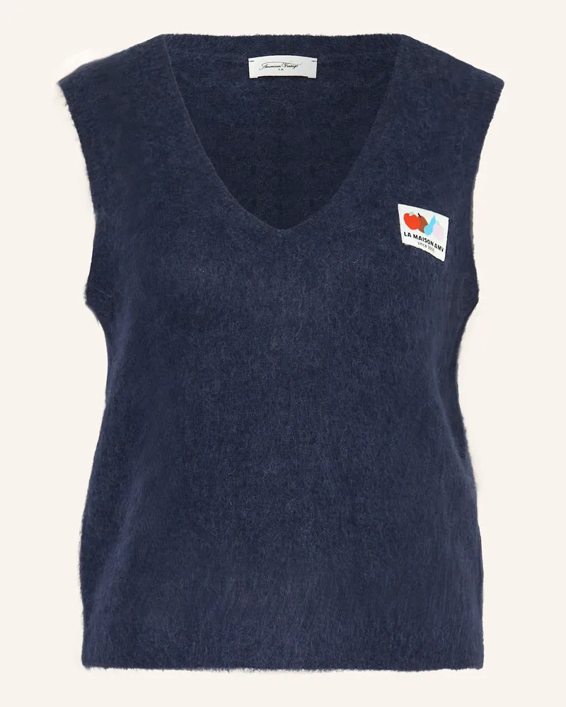American Vintage Pullunder NENYBAY mit Alpaka Dunkelblau