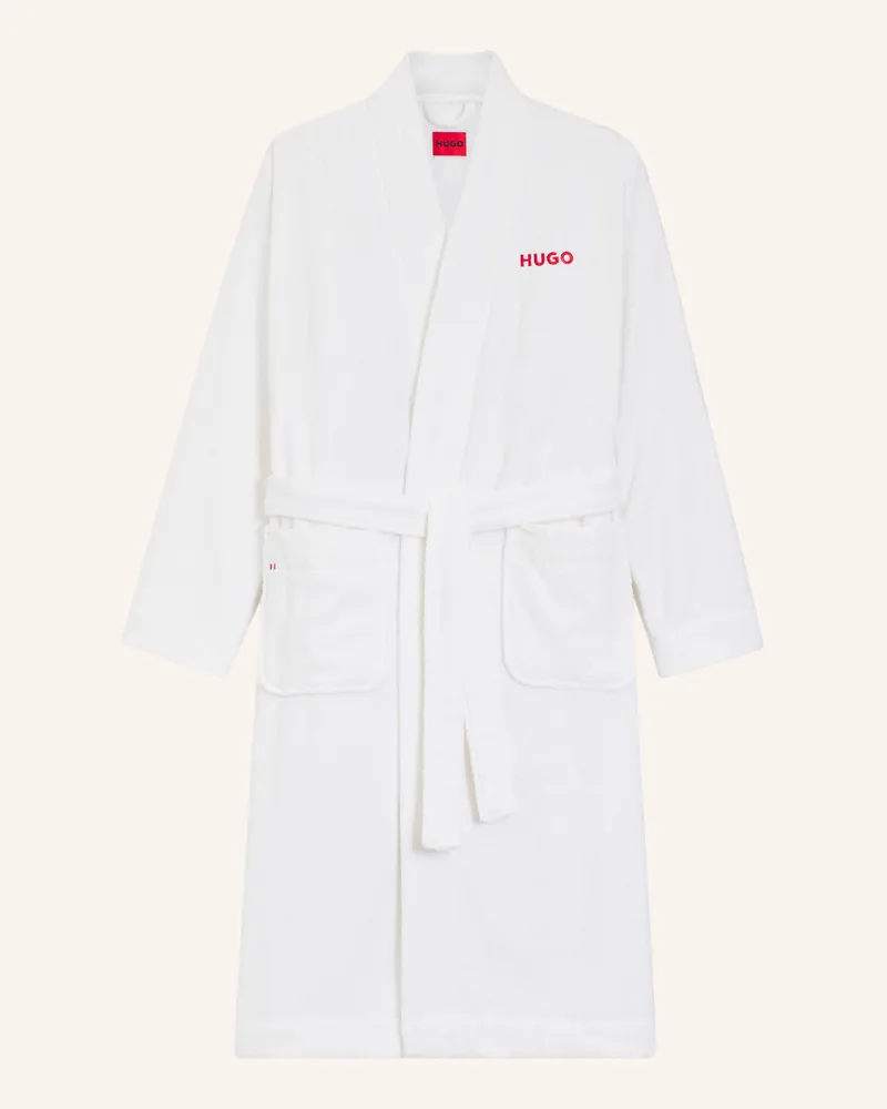 HUGO BOSS Morgenmantel Terry Gown weiss Weiss