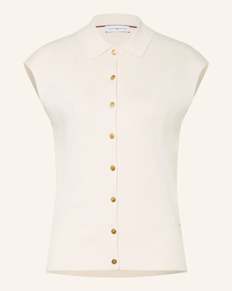 Tommy Hilfiger Strickweste weiss Ecru