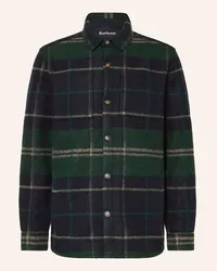 Barbour Flanell-Overshirt Gruen